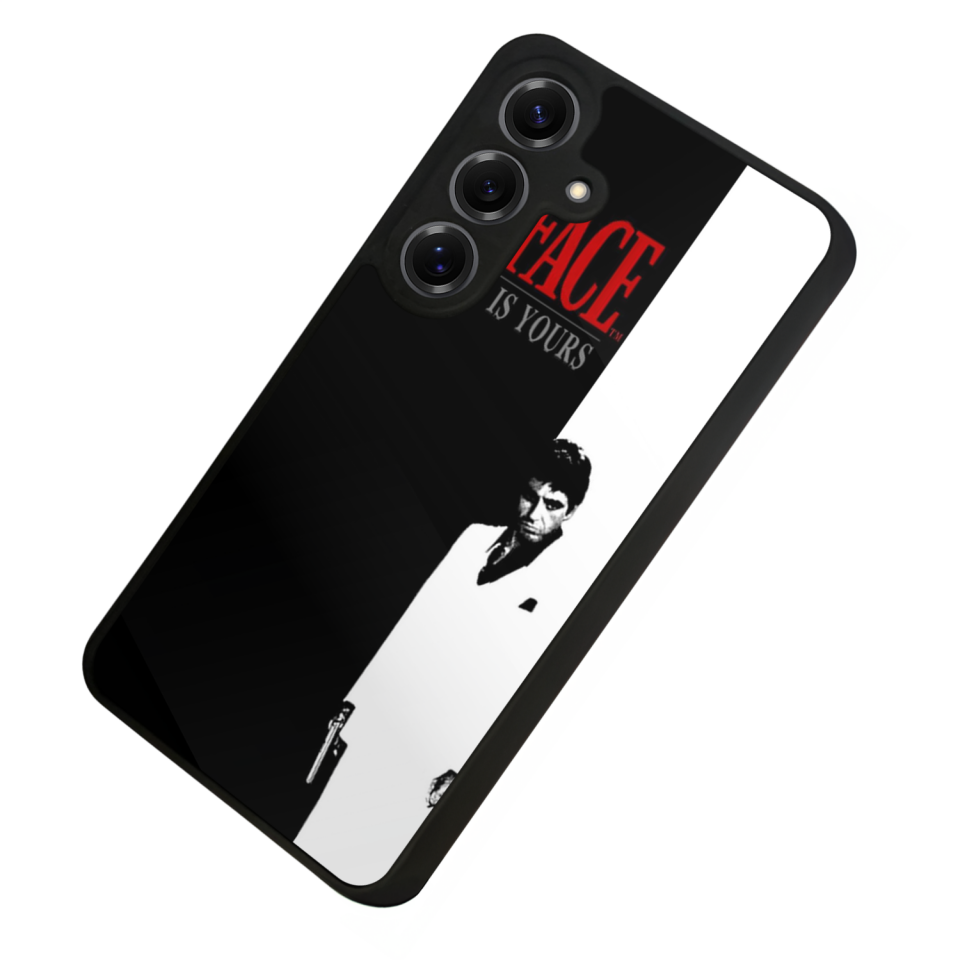 Samsung Galaxy S25 Uyumlu Scarface Tasarımlı Glossy Premium Kılıf