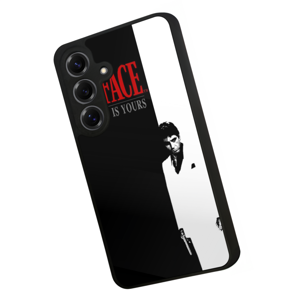 Samsung Galaxy S25 Uyumlu Scarface Tasarımlı Glossy Premium Kılıf