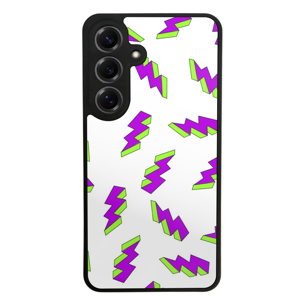 Samsung Galaxy S25 Uyumlu Simsek Tasarımlı Glossy Premium Kılıf