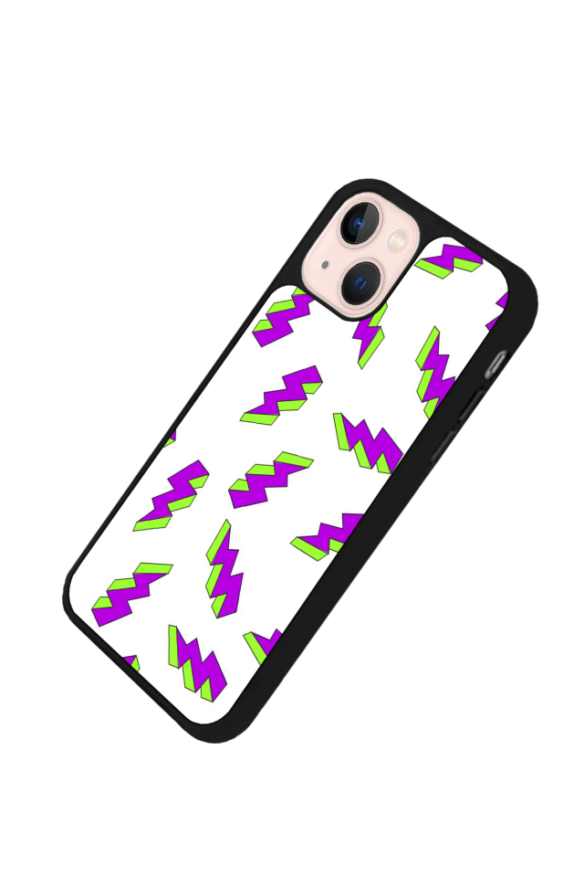 iPhone 13/14 Uyumlu Simsek Tasarımlı Glossy Premium Kılıf