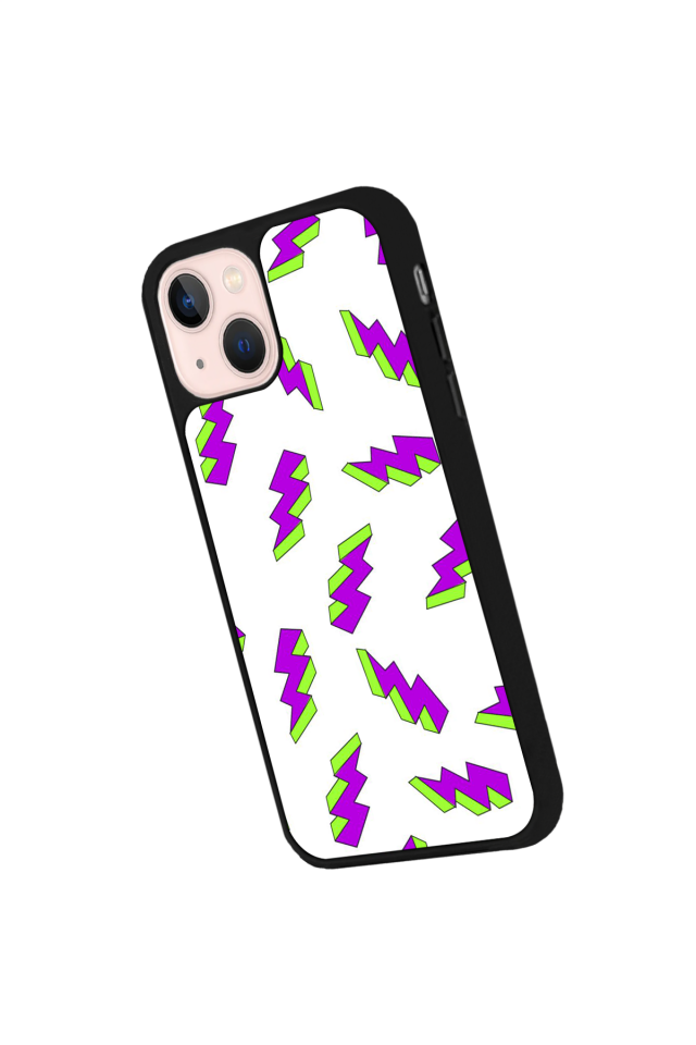 iPhone 13/14 Uyumlu Simsek Tasarımlı Glossy Premium Kılıf