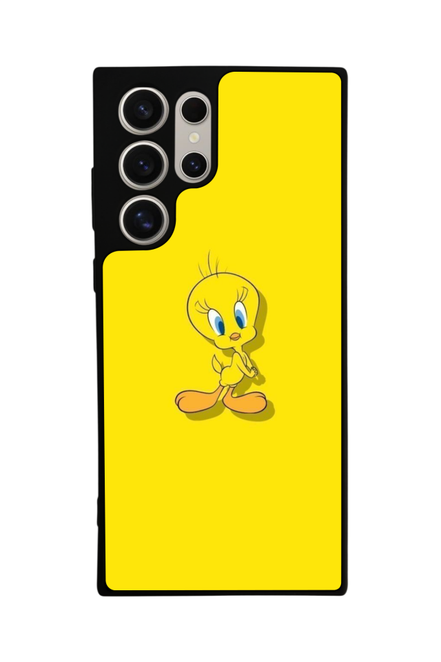 Samsung Galaxy S24 Ultra Uyumlu Tweety Tasarımlı Glossy Premium Kılıf