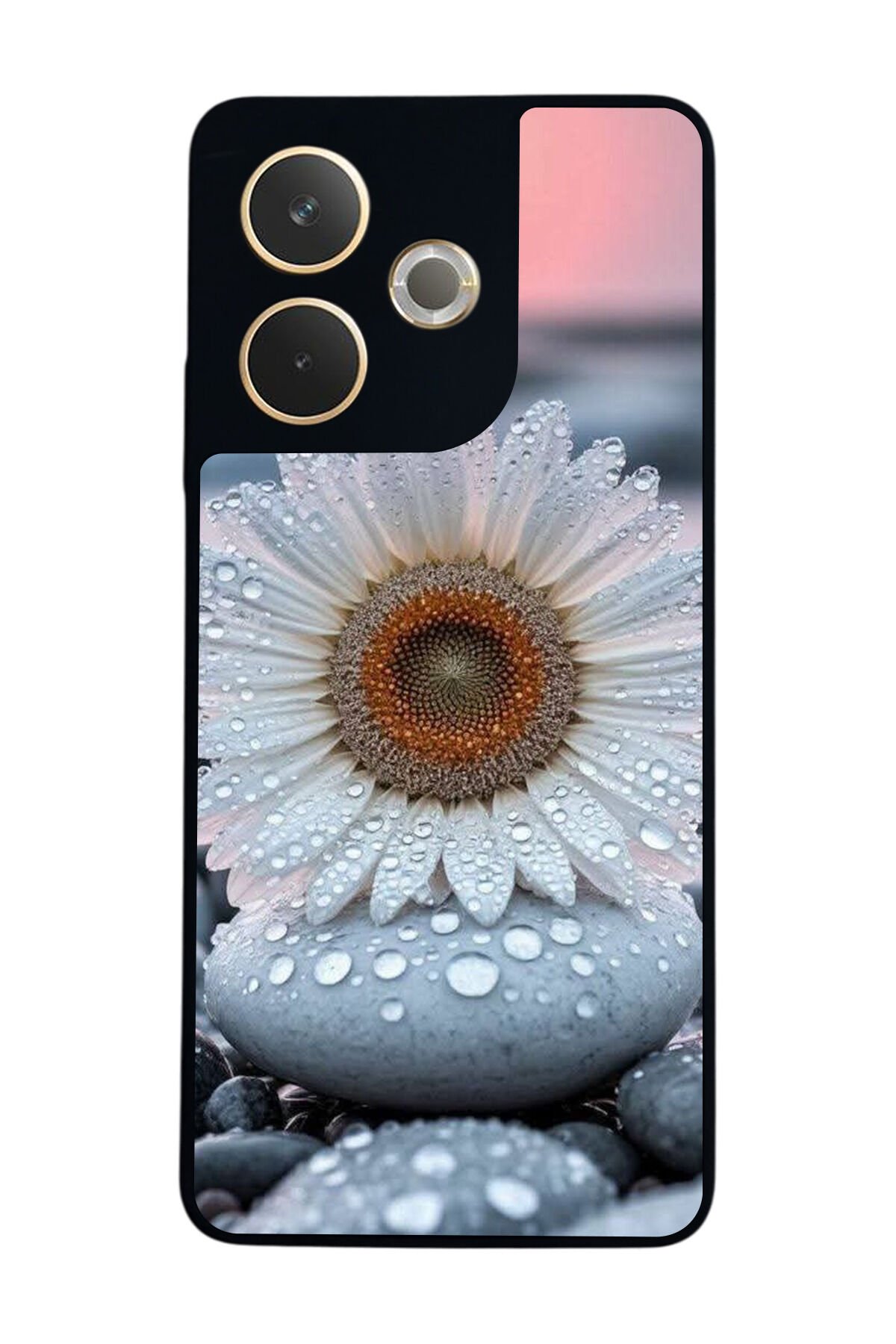 Oppo A5 Pro Uyumlu Cicek Tasarımlı Glossy Premium Kılıf