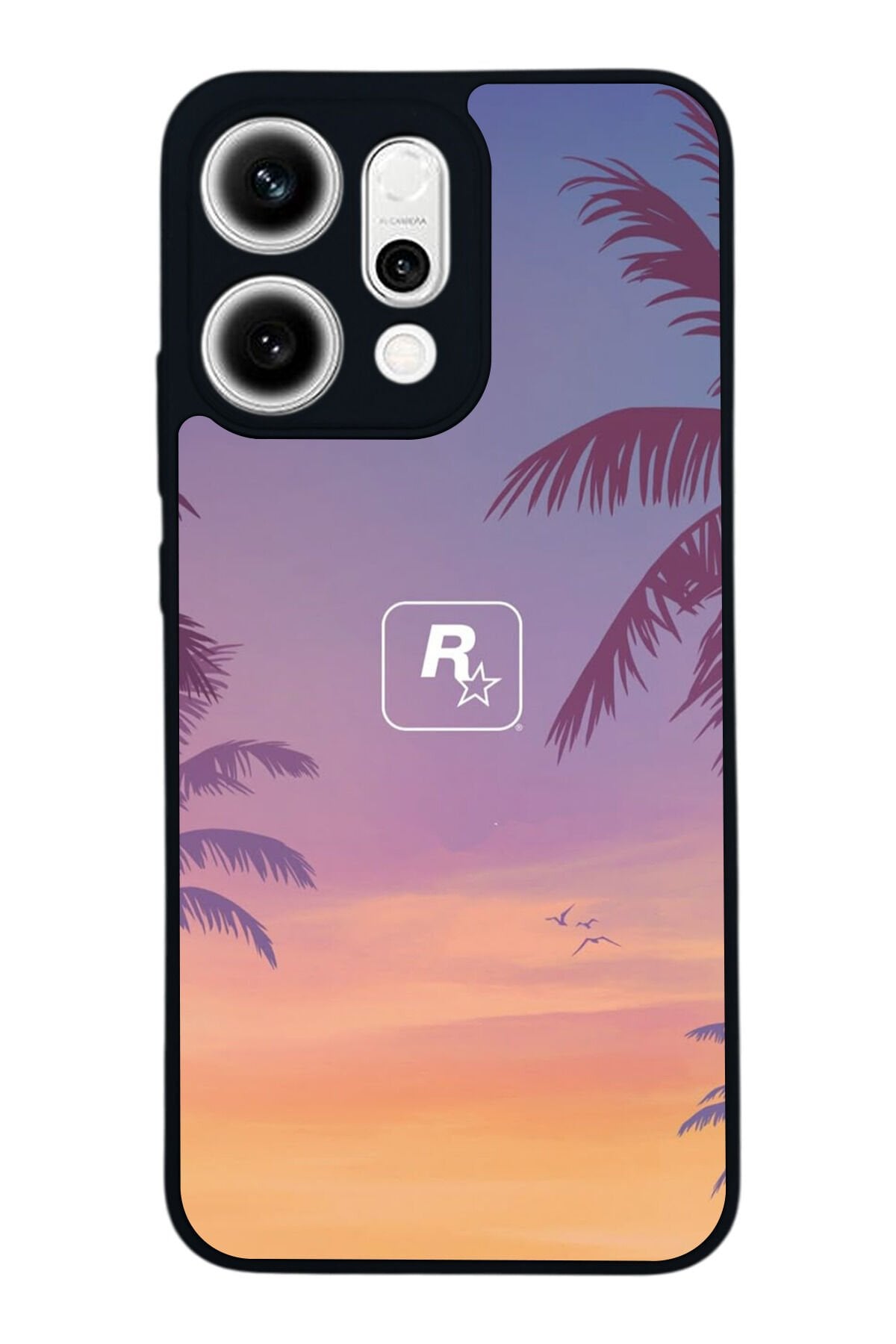 Oppo Reno 14 Uyumlu GTA Tasarımlı Glossy Premium Kılıf