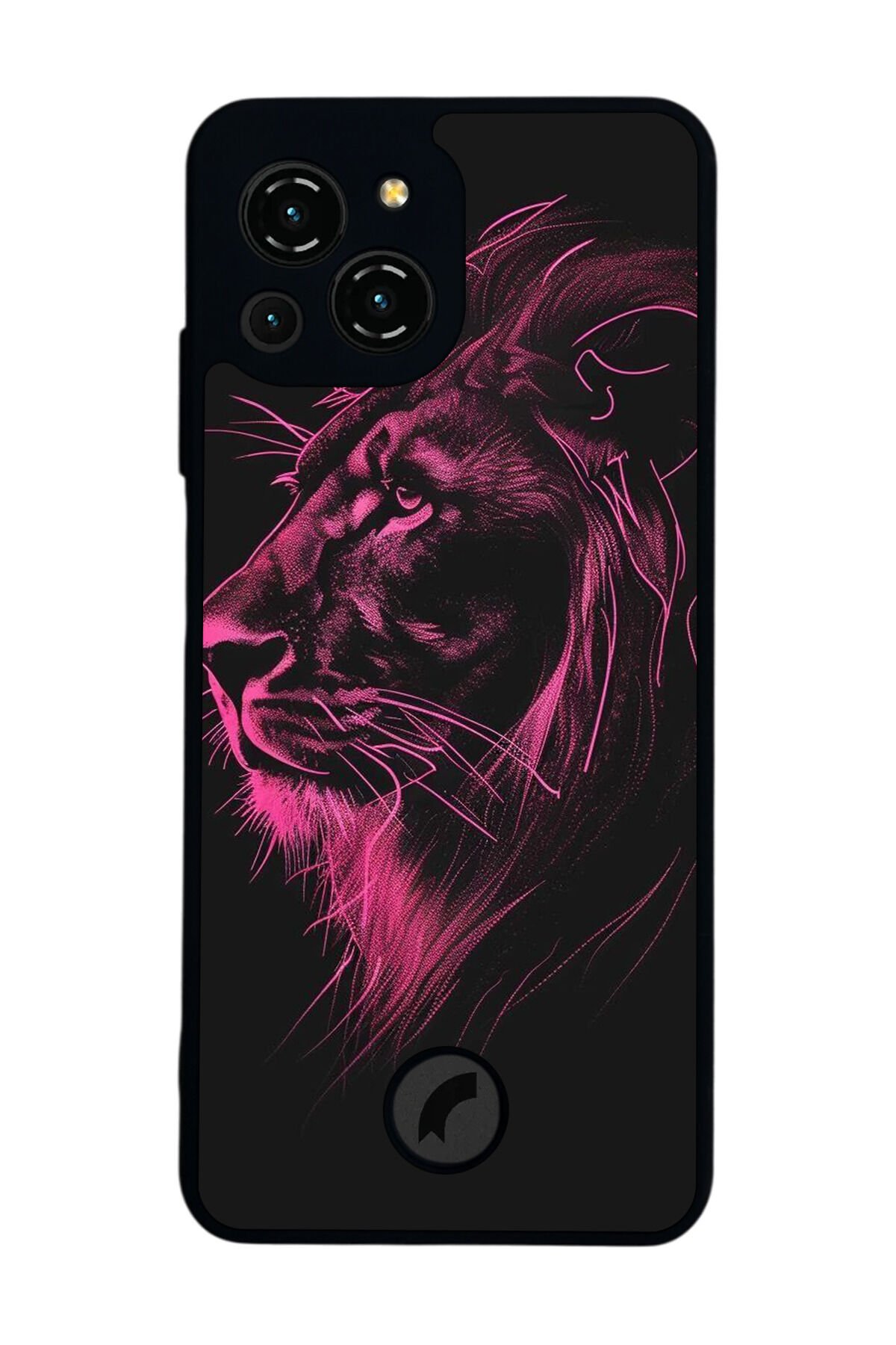 Reeder S23 Pro Max Uyumlu Aslan Tasarımlı Glossy Premium Kılıf