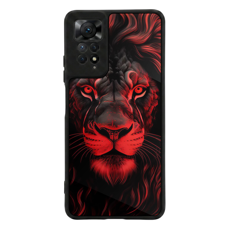 Xiaomi Redmi Note 12 Pro Uyumlu Aslan Tasarımlı Glossy Premium Kılıf