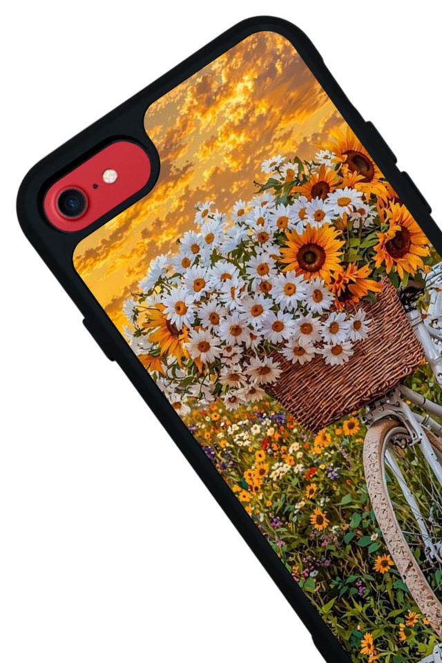 iPhone 7 Uyumlu Cicek Tasarımlı Glossy Premium Kılıf