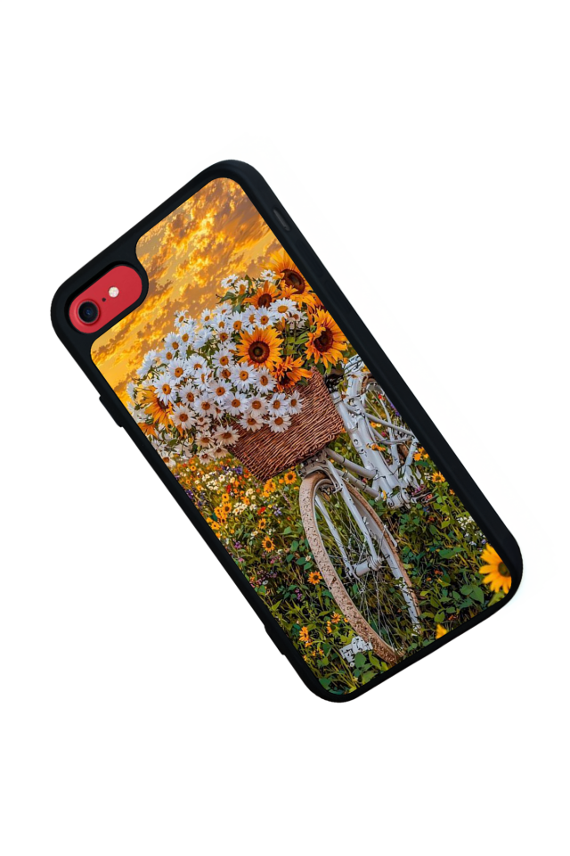 iPhone 7 Uyumlu Cicek Tasarımlı Glossy Premium Kılıf