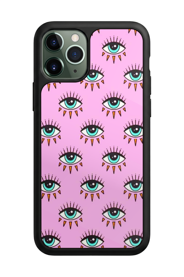 iPhone 11 Pro Max Uyumlu Göz Tasarımlı Glossy Premium Kılıf