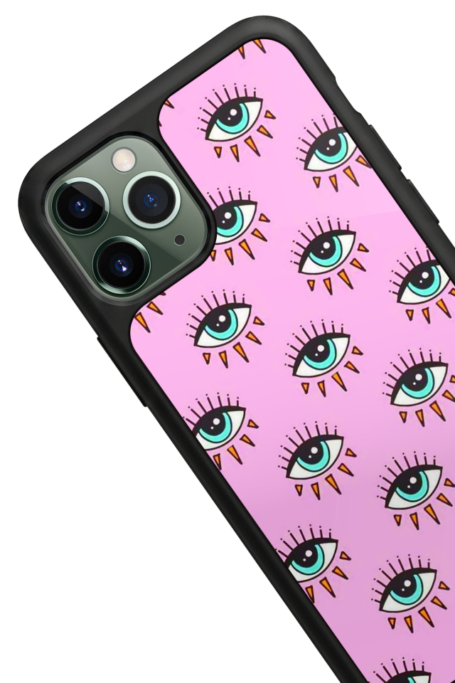 iPhone 11 Pro Max Uyumlu Göz Tasarımlı Glossy Premium Kılıf