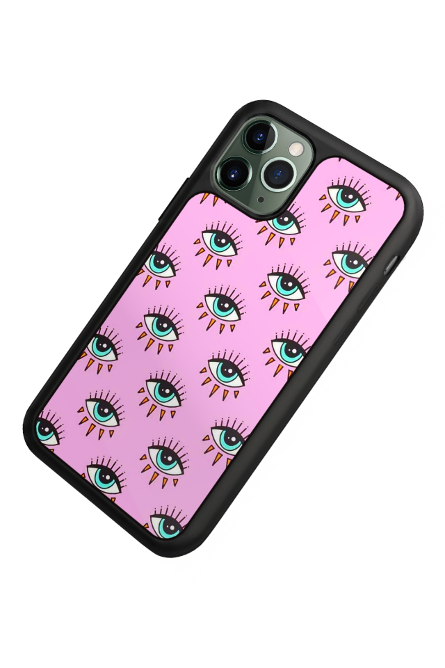 iPhone 11 Pro Max Uyumlu Göz Tasarımlı Glossy Premium Kılıf