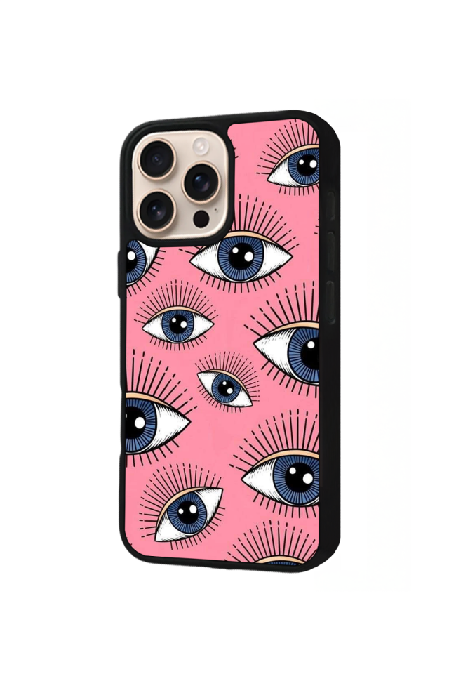 iPhone 14 Pro Uyumlu Göz Tasarımlı Glossy Premium Kılıf