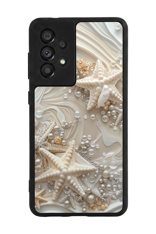 Samsung Galaxy A73 Uyumlu  İnci Tasarımlı Glossy Premium Kılıf