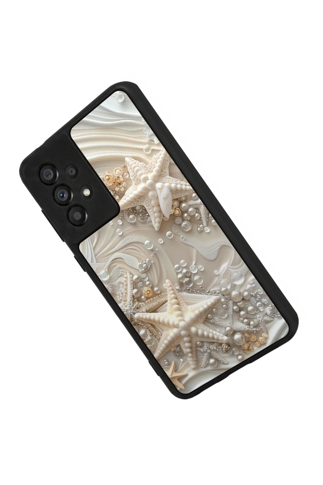 Samsung Galaxy A73 Uyumlu  İnci Tasarımlı Glossy Premium Kılıf