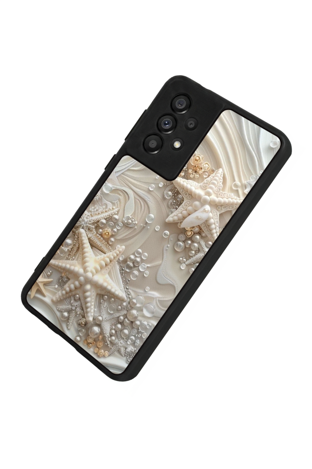 Samsung Galaxy A73 Uyumlu  İnci Tasarımlı Glossy Premium Kılıf