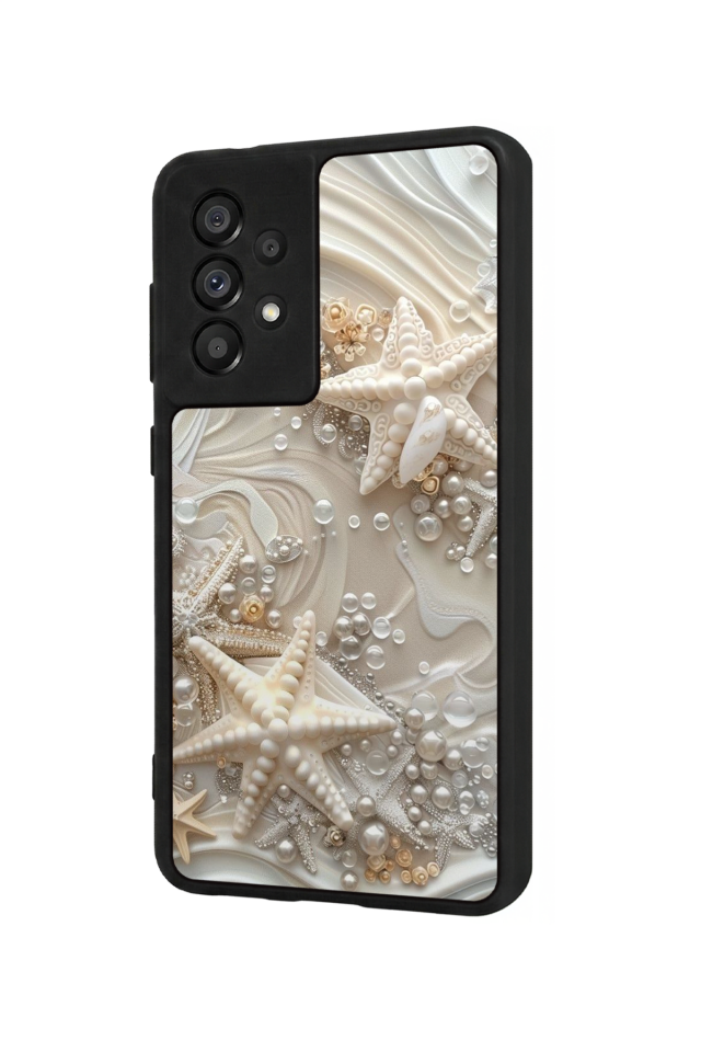 Samsung Galaxy A73 Uyumlu  İnci Tasarımlı Glossy Premium Kılıf