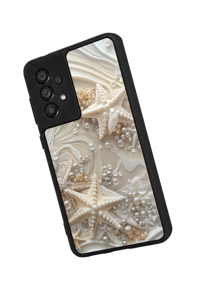 Samsung Galaxy A73 Uyumlu  İnci Tasarımlı Glossy Premium Kılıf