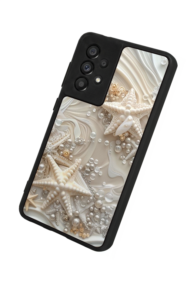 Samsung Galaxy A73 Uyumlu  İnci Tasarımlı Glossy Premium Kılıf
