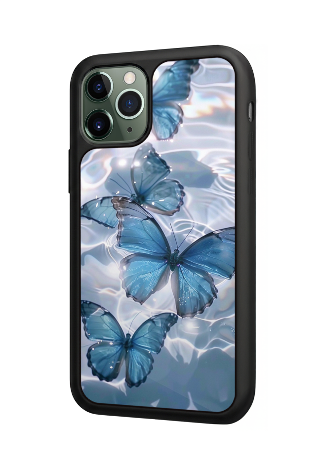 iPhone 11 Pro Uyumlu Kelebek Tasarımlı Glossy Premium Kılıf