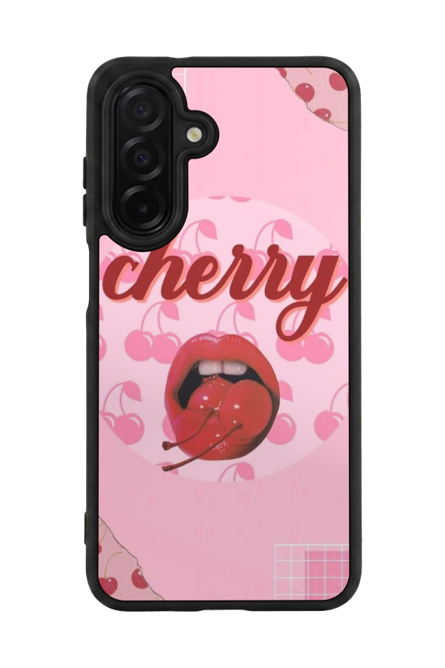 Samsung Galaxy A36 Uyumlu Kiraz Tasarımlı Glossy Premium Kılıf