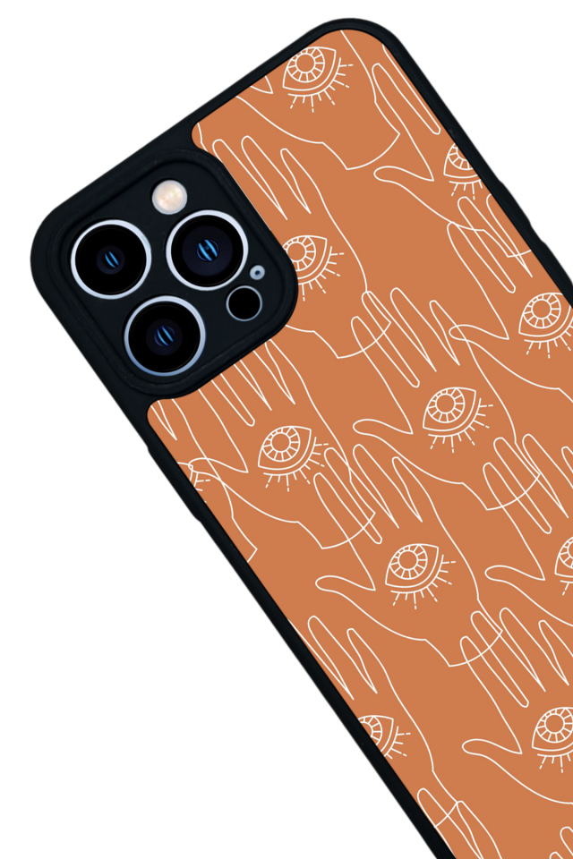 iPhone 12 Pro Max Uyumlu Line Art Tasarımlı Glossy Premium Kılıf