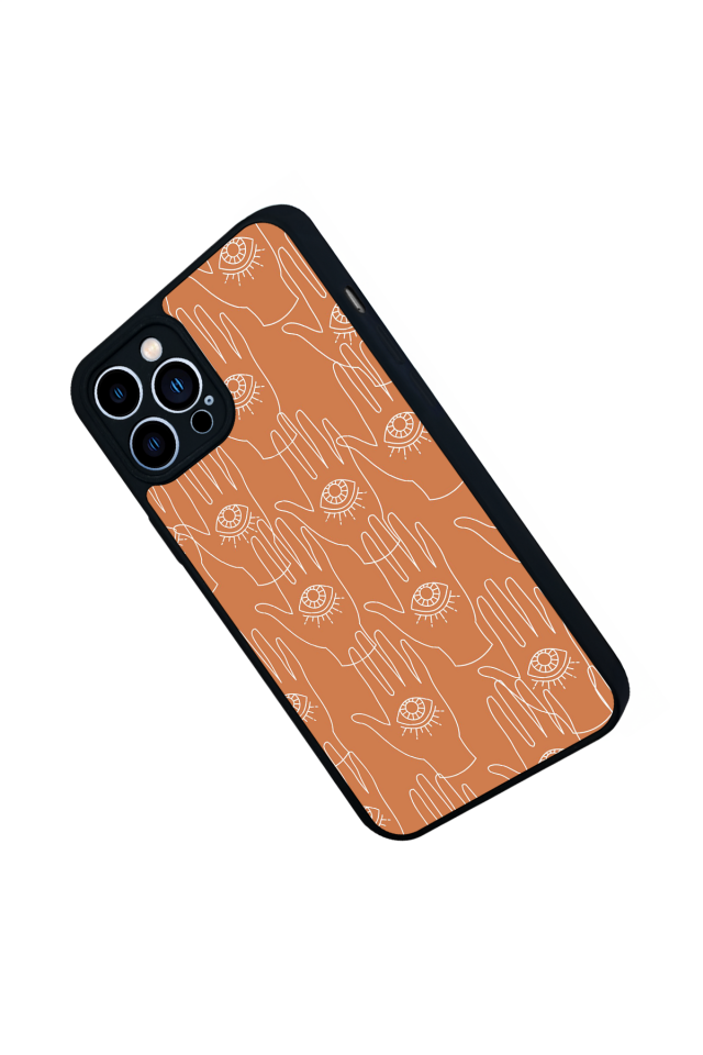 iPhone 12 Pro Max Uyumlu Line Art Tasarımlı Glossy Premium Kılıf