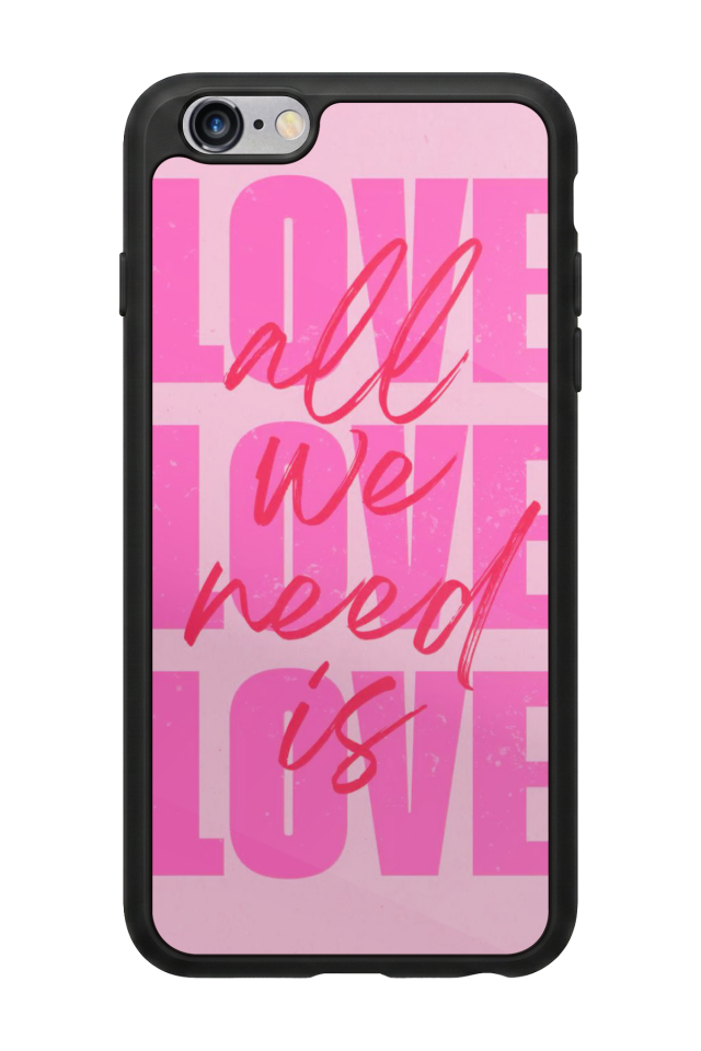 iPhone 6s Plus Uyumlu Love Tasarımlı Glossy Premium Kılıf