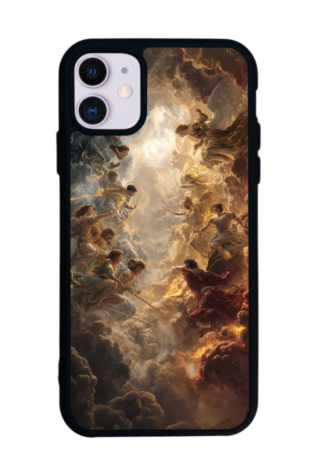 iPhone 11 Uyumlu Melek Tasarımlı Glossy Premium Kılıf