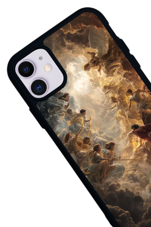 iPhone 11 Uyumlu Melek Tasarımlı Glossy Premium Kılıf