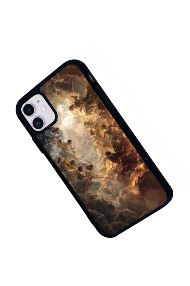 iPhone 11 Uyumlu Melek Tasarımlı Glossy Premium Kılıf