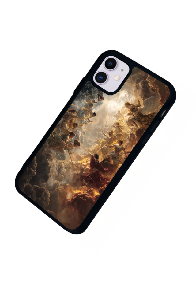 iPhone 11 Uyumlu Melek Tasarımlı Glossy Premium Kılıf