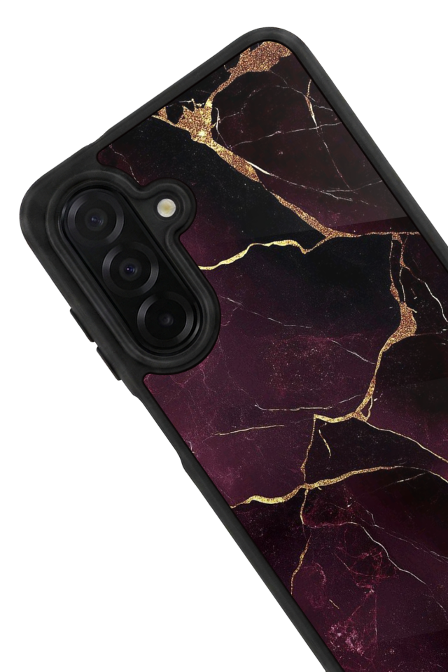Samsung Galaxy A56 Uyumlu Mermer Marble Tasarımlı Glossy Premium Kılıf