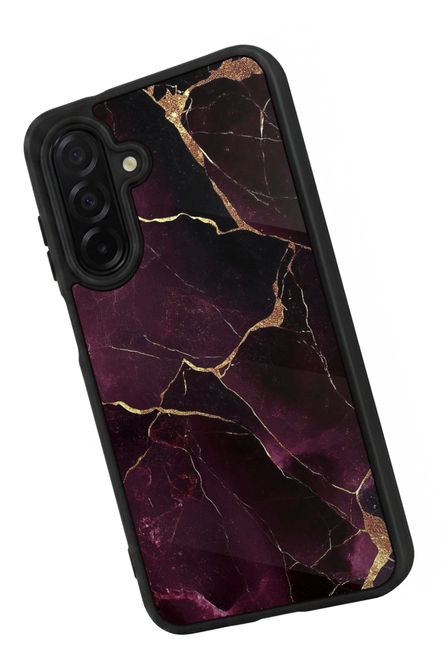 Samsung Galaxy A56 Uyumlu Mermer Marble Tasarımlı Glossy Premium Kılıf