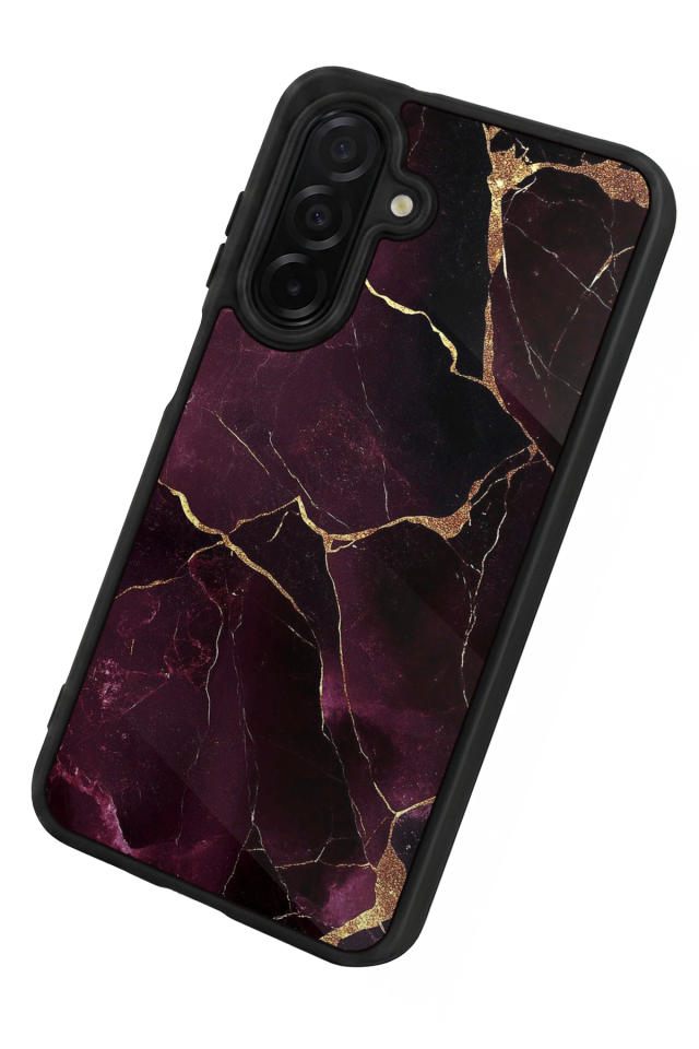 Samsung Galaxy A56 Uyumlu Mermer Marble Tasarımlı Glossy Premium Kılıf