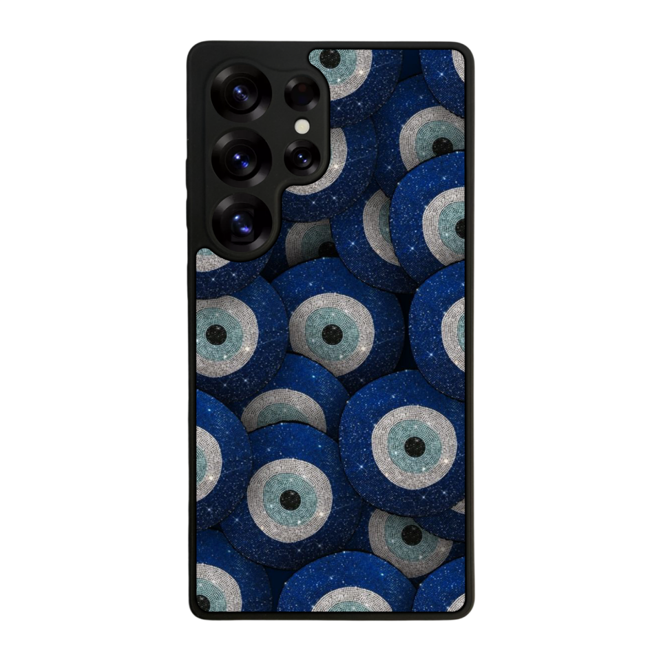 Samsung Galaxy S25 Ultra Uyumlu Nazar Tasarımlı Glossy Premium Kılıf