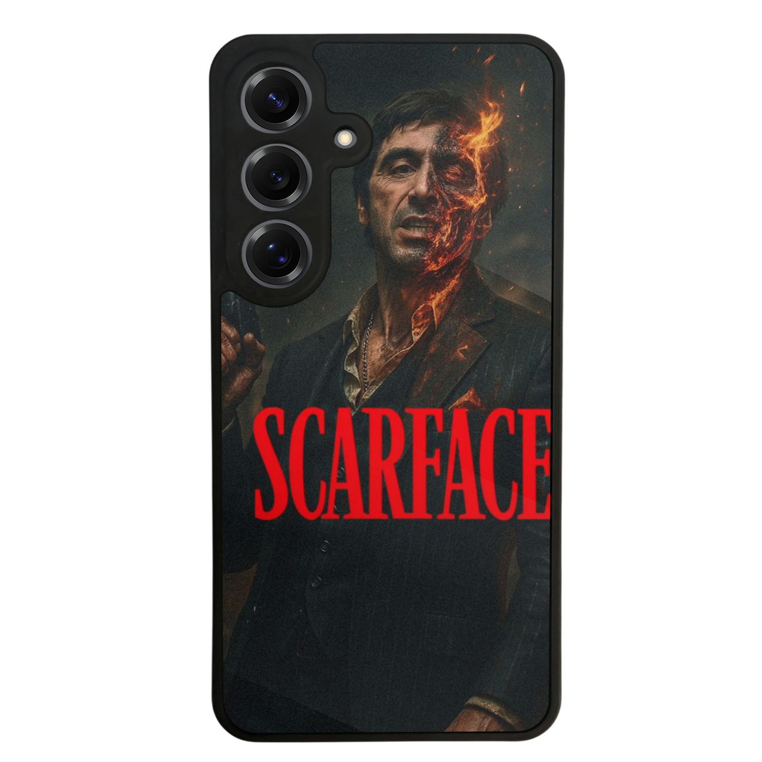 Samsung Galaxy S25 Uyumlu Scarface Tasarımlı Glossy Premium Kılıf