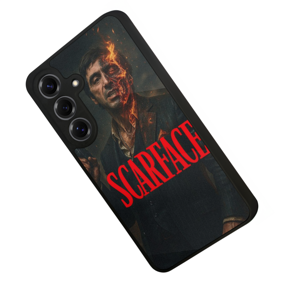 Samsung Galaxy S25 Uyumlu Scarface Tasarımlı Glossy Premium Kılıf