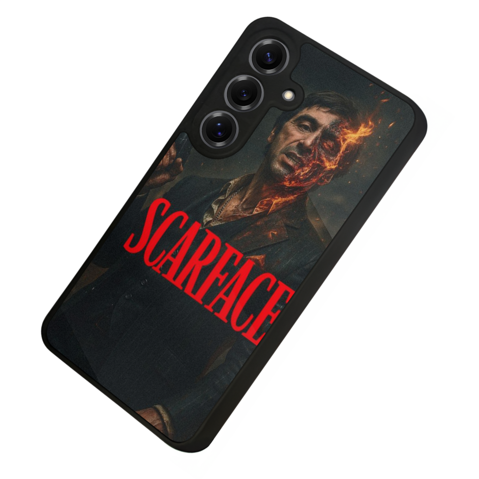 Samsung Galaxy S25 Uyumlu Scarface Tasarımlı Glossy Premium Kılıf