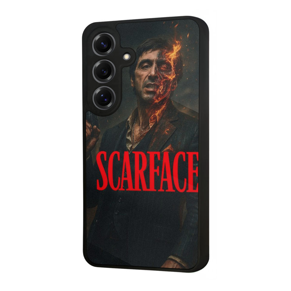 Samsung Galaxy S25 Uyumlu Scarface Tasarımlı Glossy Premium Kılıf