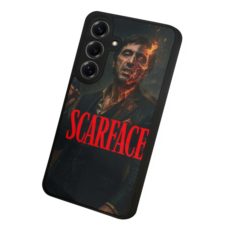 Samsung Galaxy S25 Uyumlu Scarface Tasarımlı Glossy Premium Kılıf