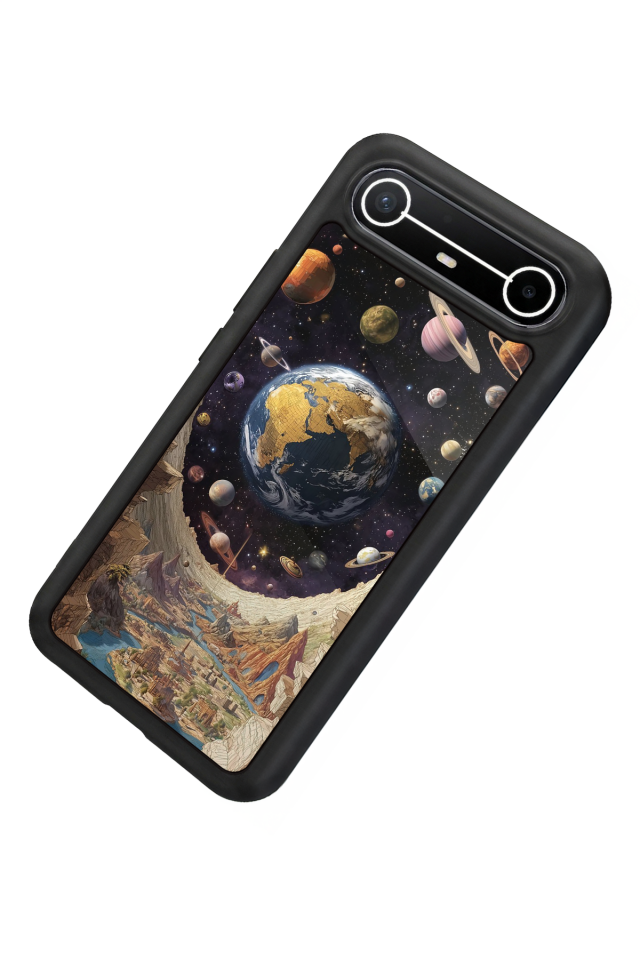 Tecno Spark Slim 5G Uyumlu Uzay Tasarımlı Glossy Premium Kılıf