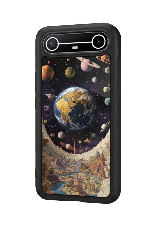 Tecno Spark Slim 5G Uyumlu Uzay Tasarımlı Glossy Premium Kılıf
