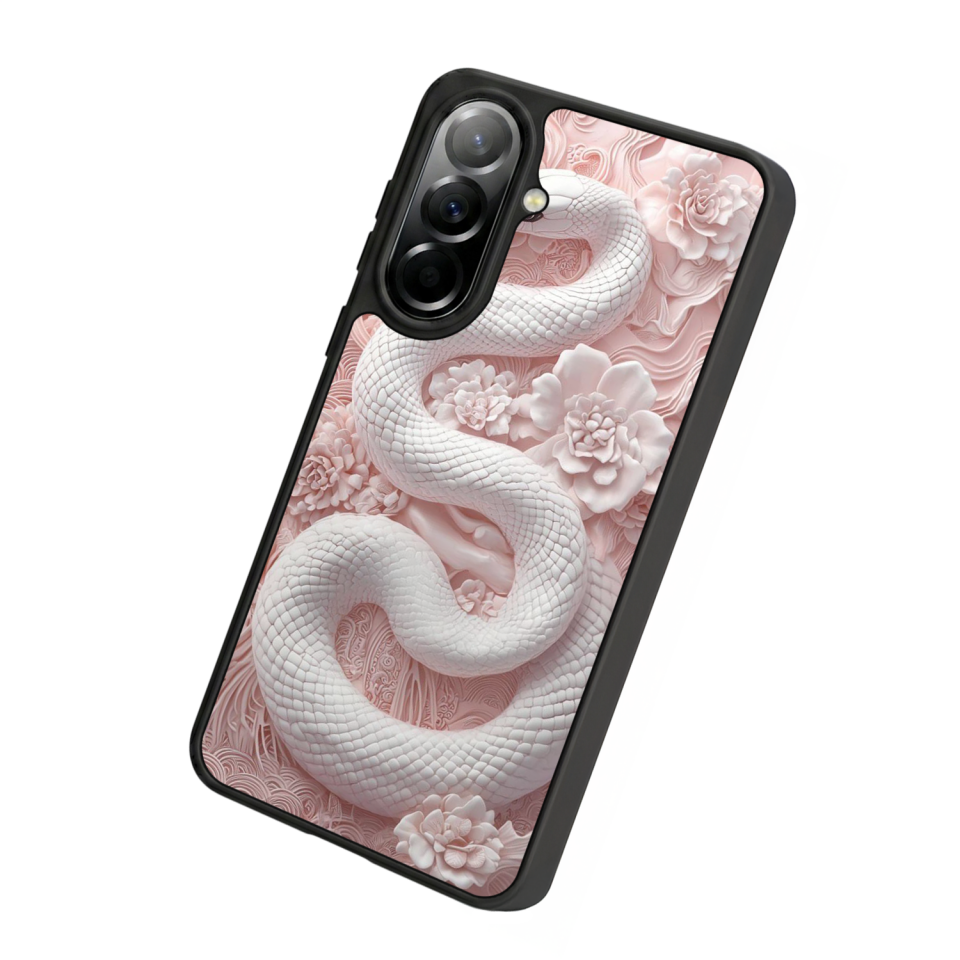 Samsung Galaxy A37 Uyumlu Yılan Tasarımlı Glossy Premium Kılıf