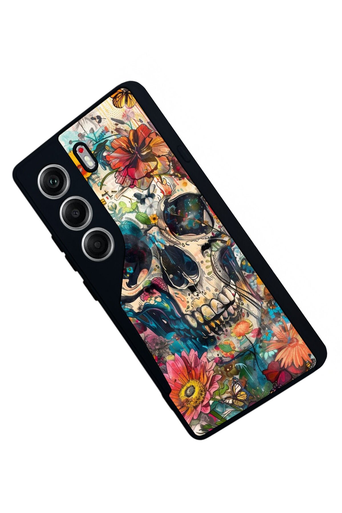 Tecno Camon 40 Uyumlu KuruKafa Tasarımlı Glossy Premium Kılıf