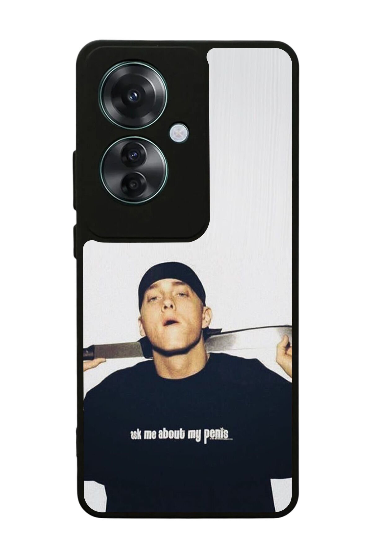 Oppo Reno 11F Uyumlu Eminem Tasarımlı Glossy Premium Kılıf