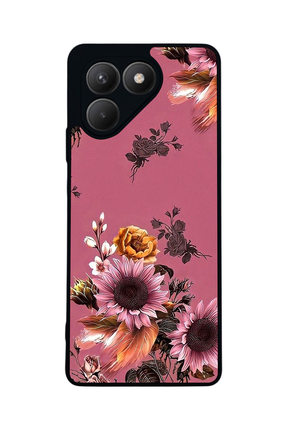 Tecno Pova 7 Mat Uyumlu Siyah Kılıf – Yumuşak Silikon, Koruyucu, Şok Emici Kapak