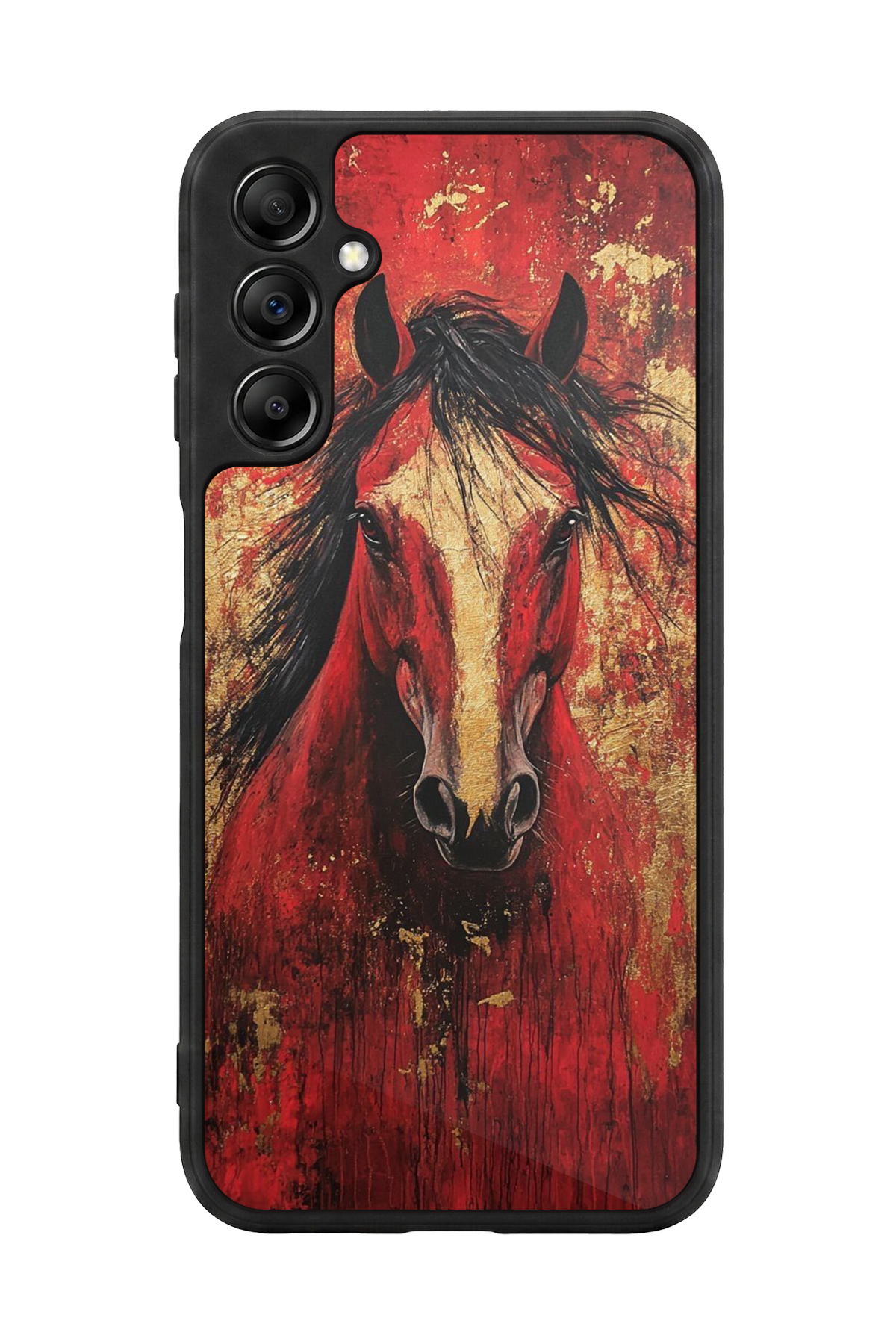 Samsung Galaxy A14 Uyumlu At Horse Tasarımlı Glossy Premium Kılıf