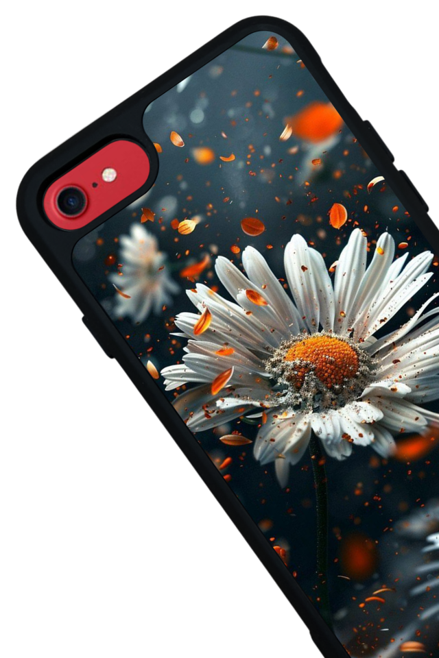iPhone 7 Uyumlu Cicek Tasarımlı Glossy Premium Kılıf