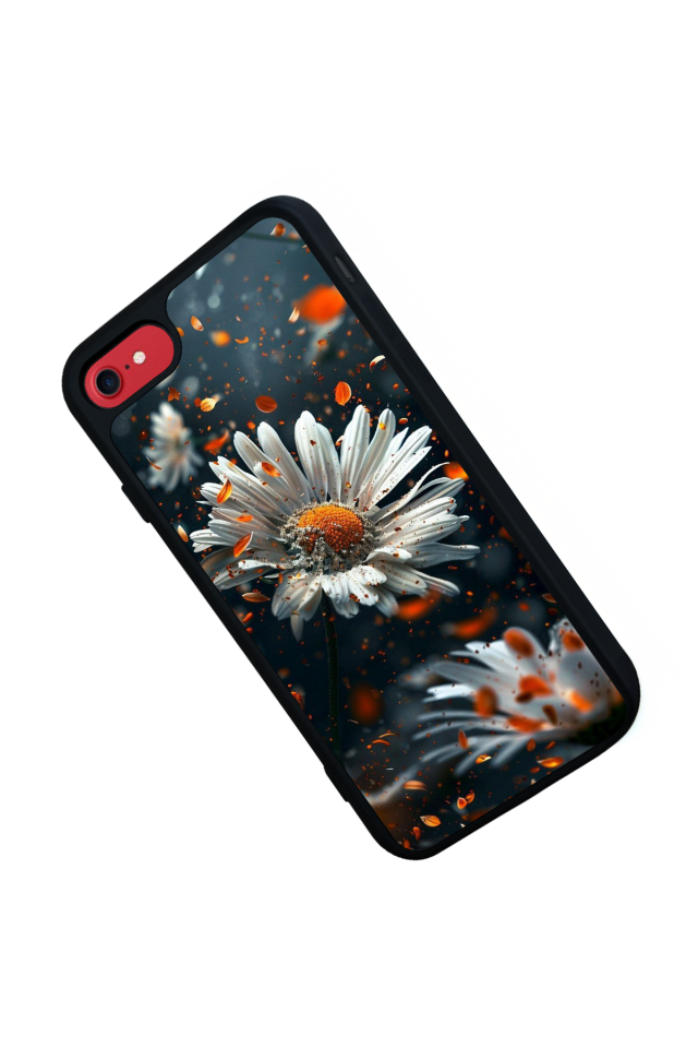 iPhone 7 Uyumlu Cicek Tasarımlı Glossy Premium Kılıf