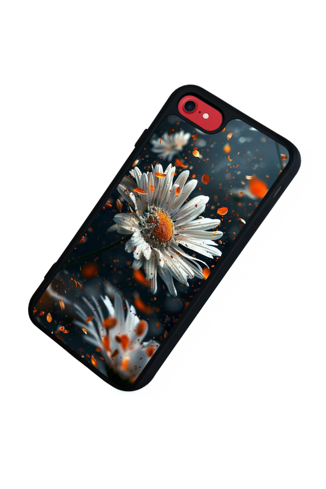 iPhone 7 Uyumlu Cicek Tasarımlı Glossy Premium Kılıf